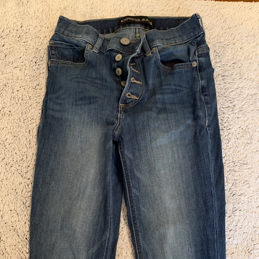 Size 4 Express Cropped Dark Wash Jegging
